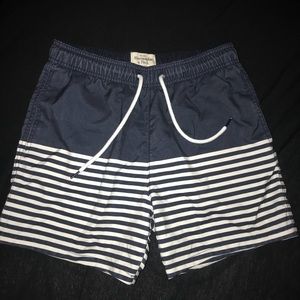 Men’s Striped Swim Trunks